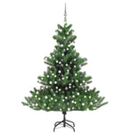 Kunstkerstboom Nordmann Met Led's En Kerstballen 120 Cm Groen