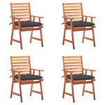 Tuinstoelen 2 St Met Kussens Massief Acaciahout