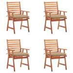 Tuinstoelen 2 St Met Kussens Massief Acaciahout