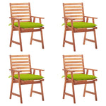 Tuinstoelen 2 St Met Kussens Massief Acaciahout
