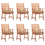 Tuinstoelen 2 St Met Kussens Massief Acaciahout