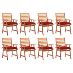 Tuinstoelen 2 St Met Kussens Massief Acaciahout