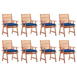 Tuinstoelen 2 St Met Kussens Massief Acaciahout