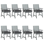 Tuinstoelen 2 St Met Kussens Massief Acaciahout