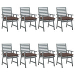Tuinstoelen 2 St Met Kussens Massief Acaciahout