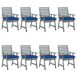 Tuinstoelen 2 St Met Kussens Massief Acaciahout