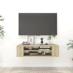 Tv-Hangmeubel 100X30X26,5 Cm Bewerkt Hout