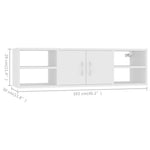Wandschap 102X30X29 Cm Bewerkt Hout