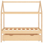 Kinderbedframe Met Lade Massief Grenenhout