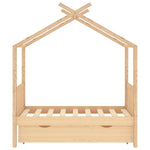 Kinderbedframe Met Lade Massief Grenenhout