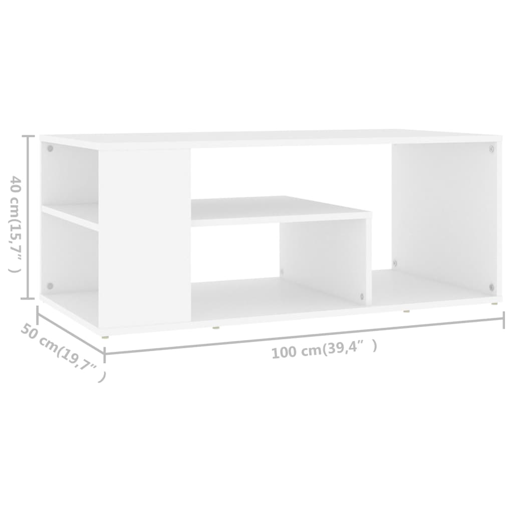 Salontafel 100X50X40 Cm Bewerkt Hout