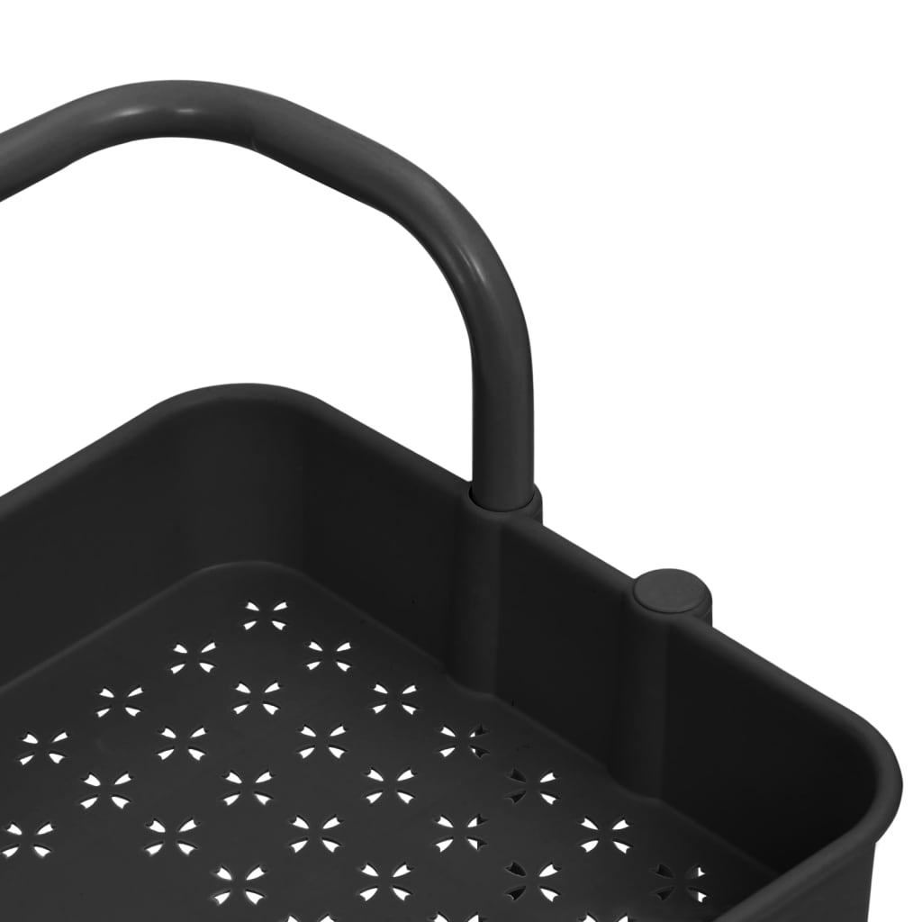 Keukentrolley 3-Laags 42X35X85 Cm Ijzer En Abs