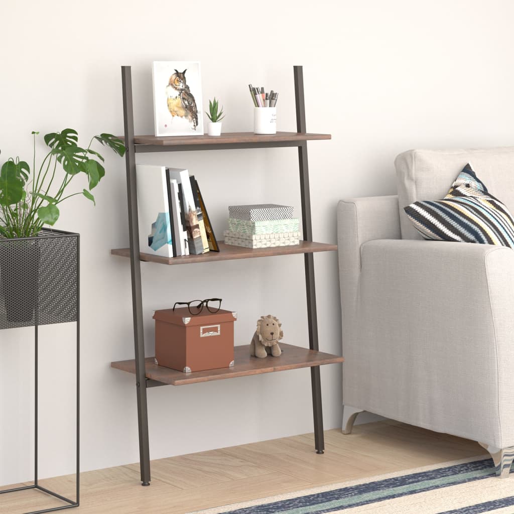 Ladderrek Met 3 Schappen En Zwart