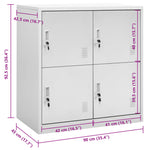 Lockerkast 90X45X92,5 Cm Staal