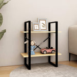 Boekenkast Met 2 Schappen Massief Grenen Naturel