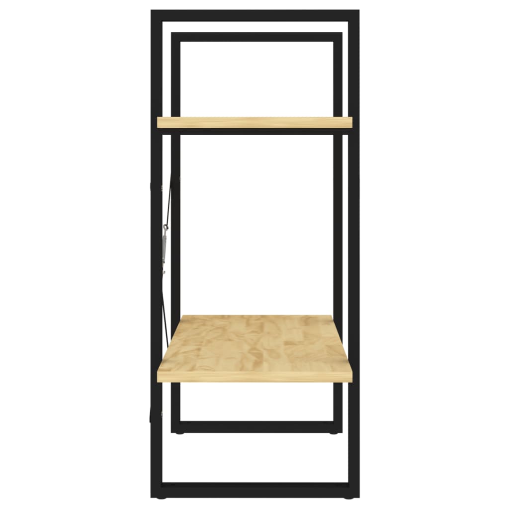 Boekenkast Met 2 Schappen Massief Grenen Naturel