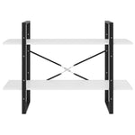 Boekenkast Met 2 Schappen Spaanplaat Wit