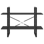 Boekenkast Met 2 Schappen Spaanplaat Grijs