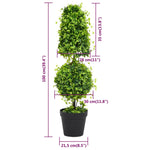 Kunstplant Met Pot Buxus 100 Cm Groen