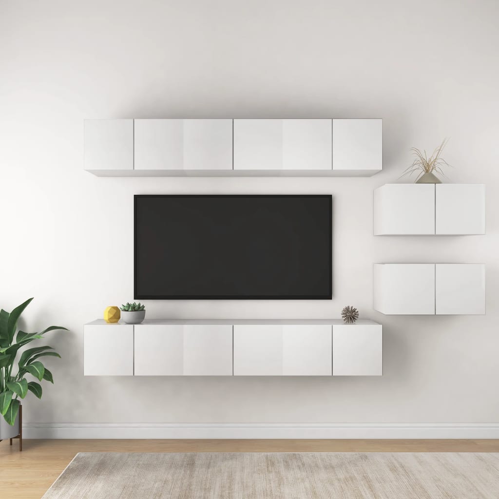 Tv-Meubelen Bewerkt Hout Kleurig