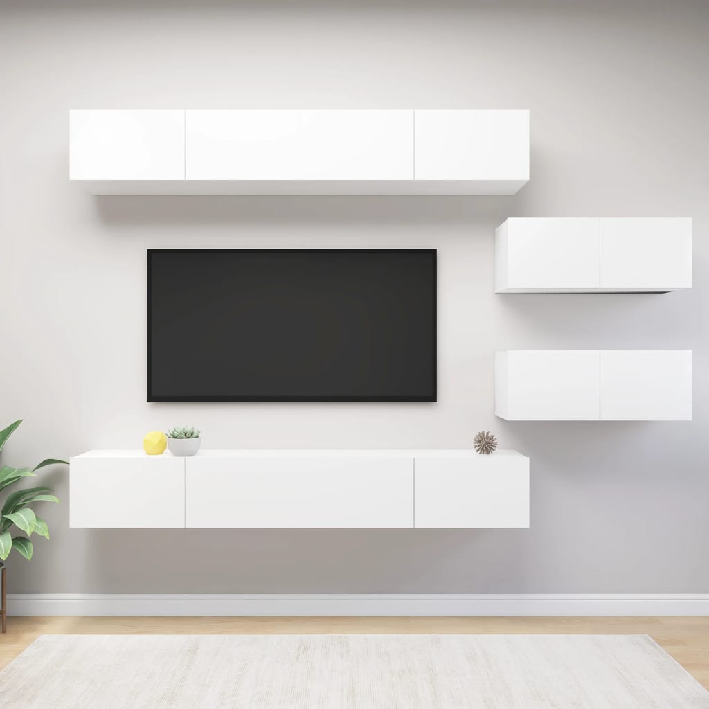 Tv-Meubelen Bewerkt Hout Kleurig