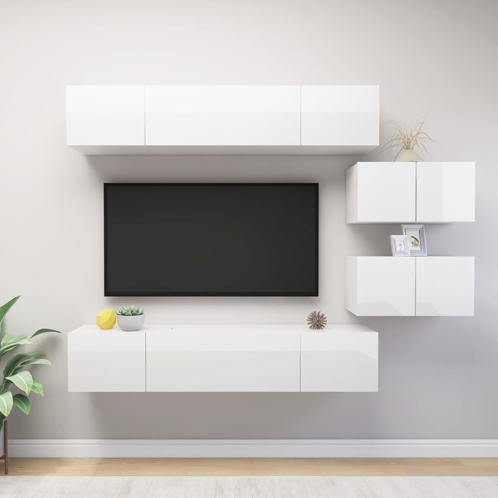 Tv-Meubelen Bewerkt Hout Kleurig