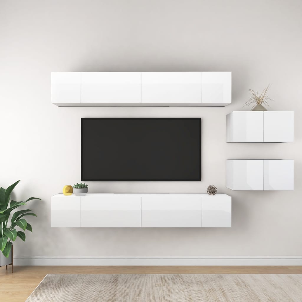 Tv-Meubelen Bewerkt Hout Kleurig