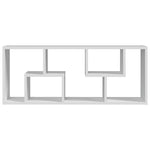 Wandschap 36X16X90 Cm Bewerkt Hout