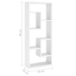 Wandschap 36X16X90 Cm Bewerkt Hout