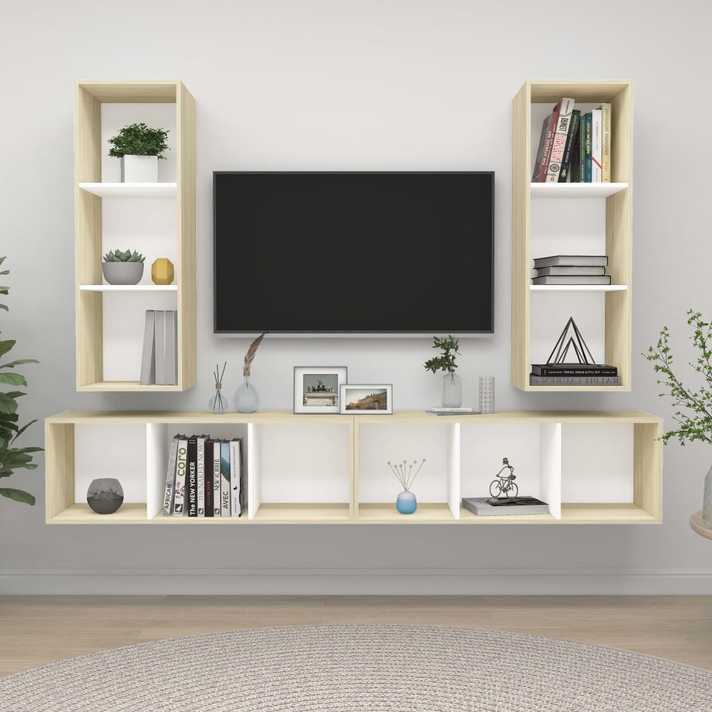 Tv-Wandmeubelen Bewerkt Hout