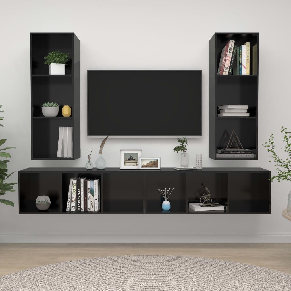 Tv-Wandmeubelen Bewerkt Hout
