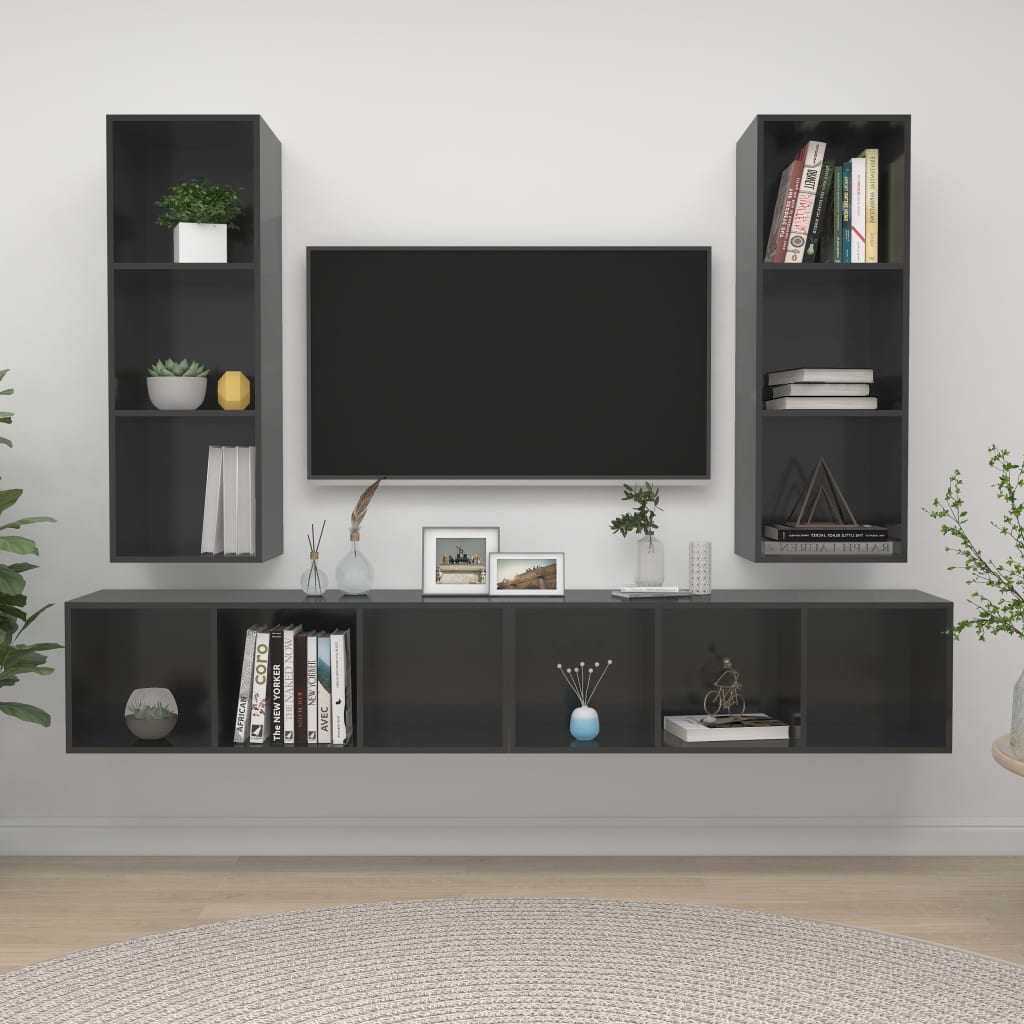 Tv-Wandmeubelen Bewerkt Hout