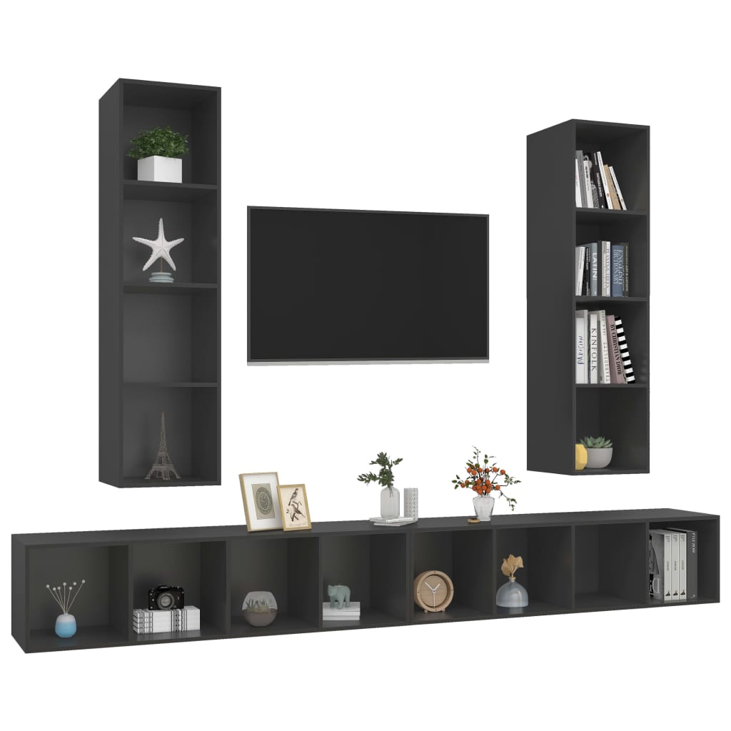 Tv-Wandmeubelen Bewerkt Hout
