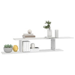 Tv-Wandschap 125X18X23 Cm Bewerkt Hout