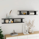 Wandschappen Bewerkt Hout Hoogglans Grijs
