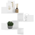 Hoekwandschappen 40X40X50 Cm Bewerkt Hout