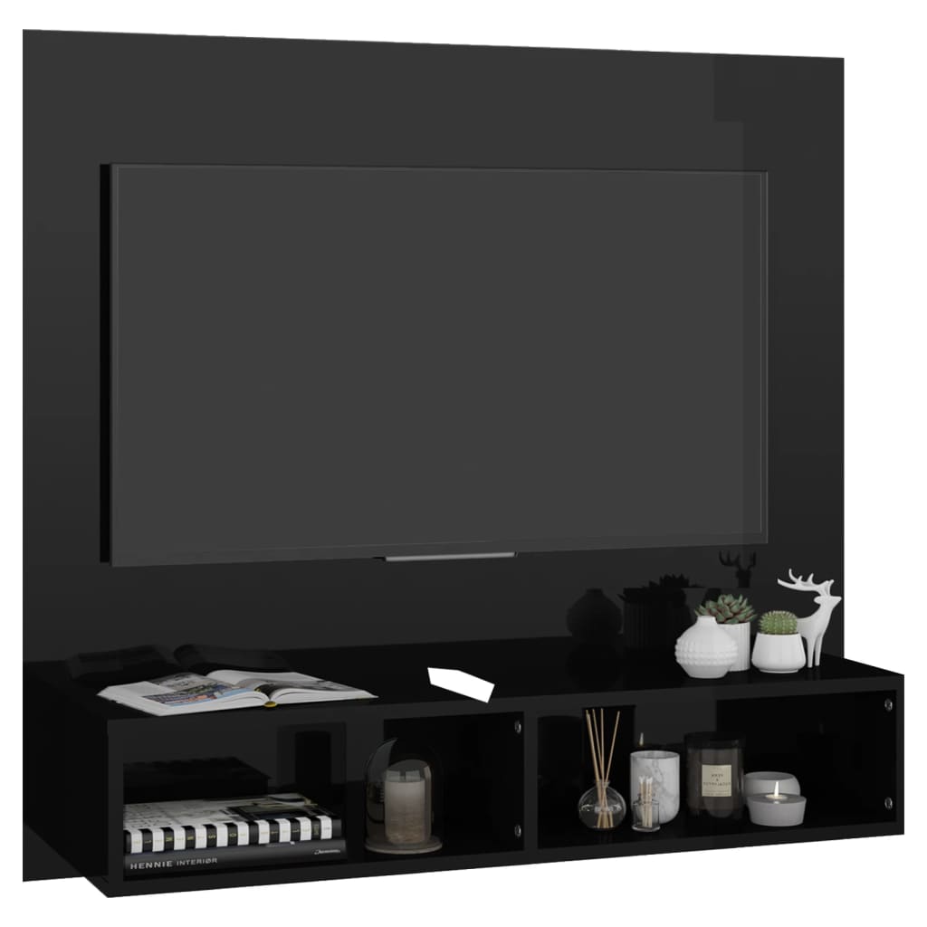 Tv-Wandmeubel 102X23,5X90 Cm Bewerkt Hout