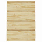 Bijzetkast 60X36X84 Cm Massief Grenenhout