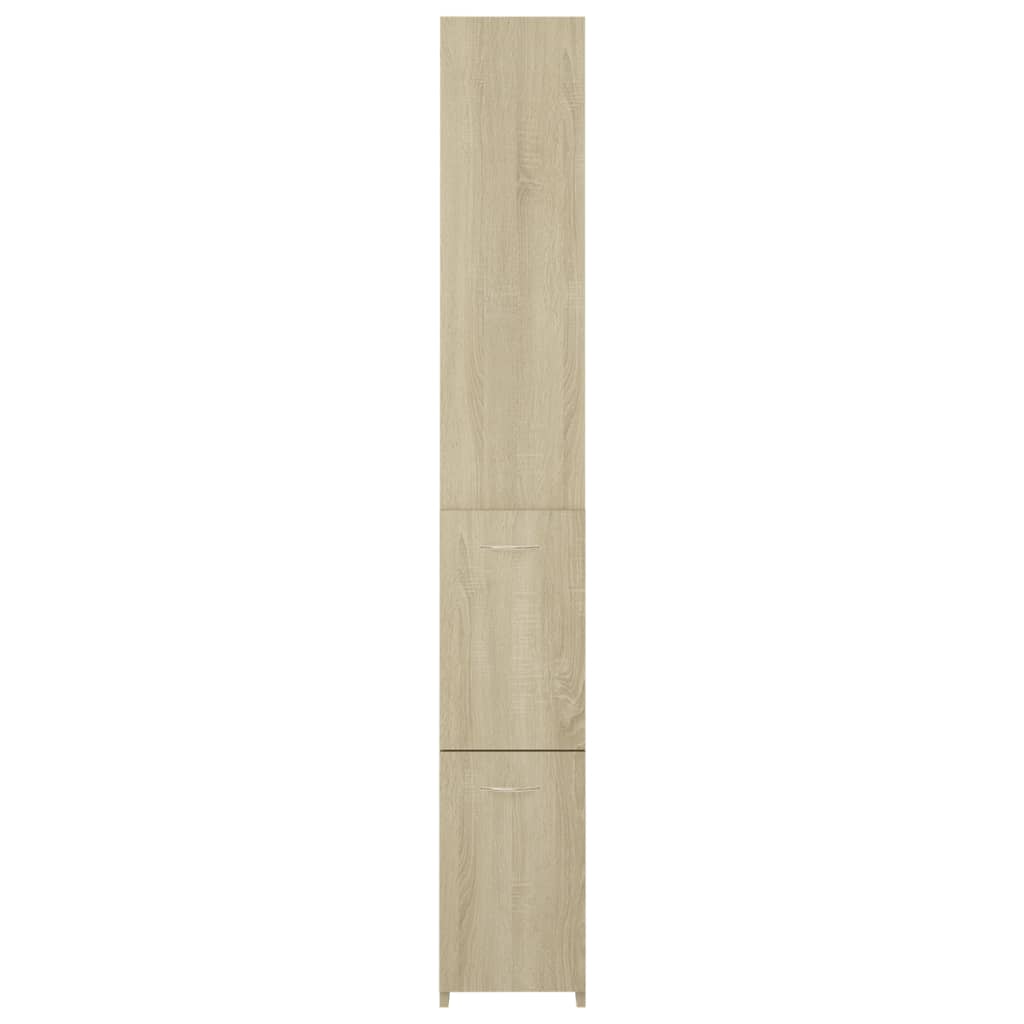 Badkamerkast 25X26,5X170 Cm Bewerkt Hout Sonoma Eikenkleurig