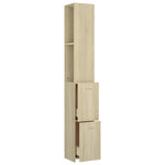 Badkamerkast 25X26,5X170 Cm Bewerkt Hout Sonoma Eikenkleurig