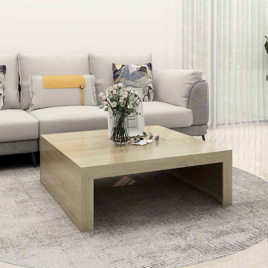 Salontafel 100X100X35 Cm Bewerkt Hout