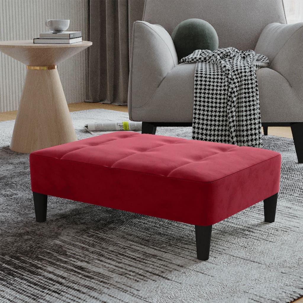 Voetenbank 78X56X32 Cm Fluweel