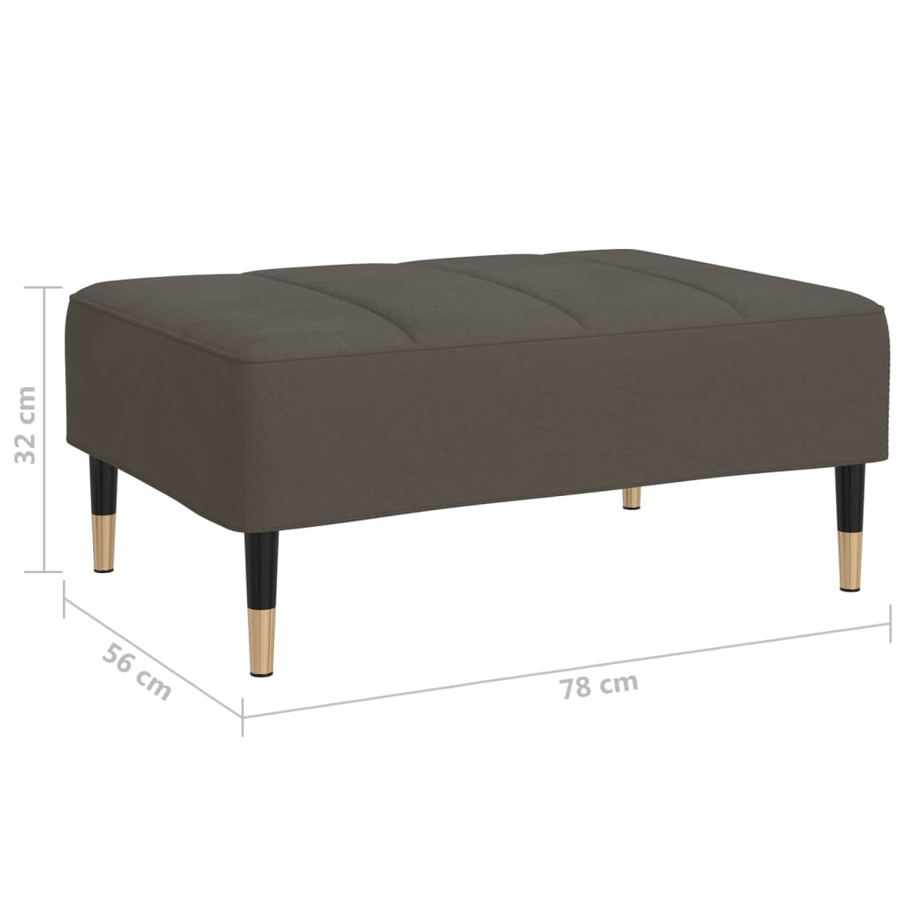 Voetenbank 78X56X32 Cm Fluweel