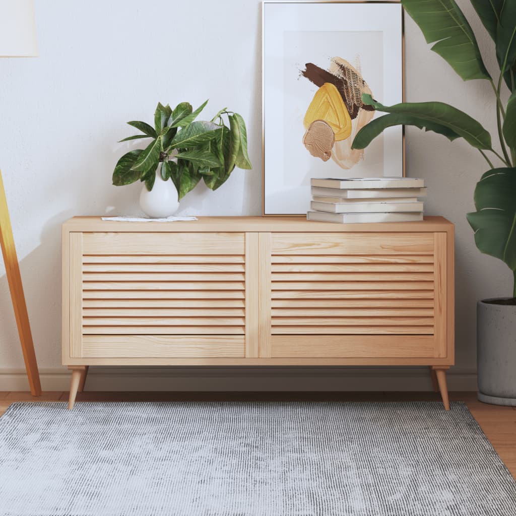 Kastdeur Met Lamellen 39,5X39,4 Cm Massief Grenenhout