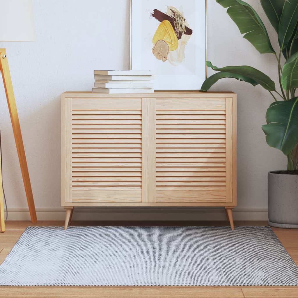 Kastdeur Met Lamellen 39,5X39,4 Cm Massief Grenenhout