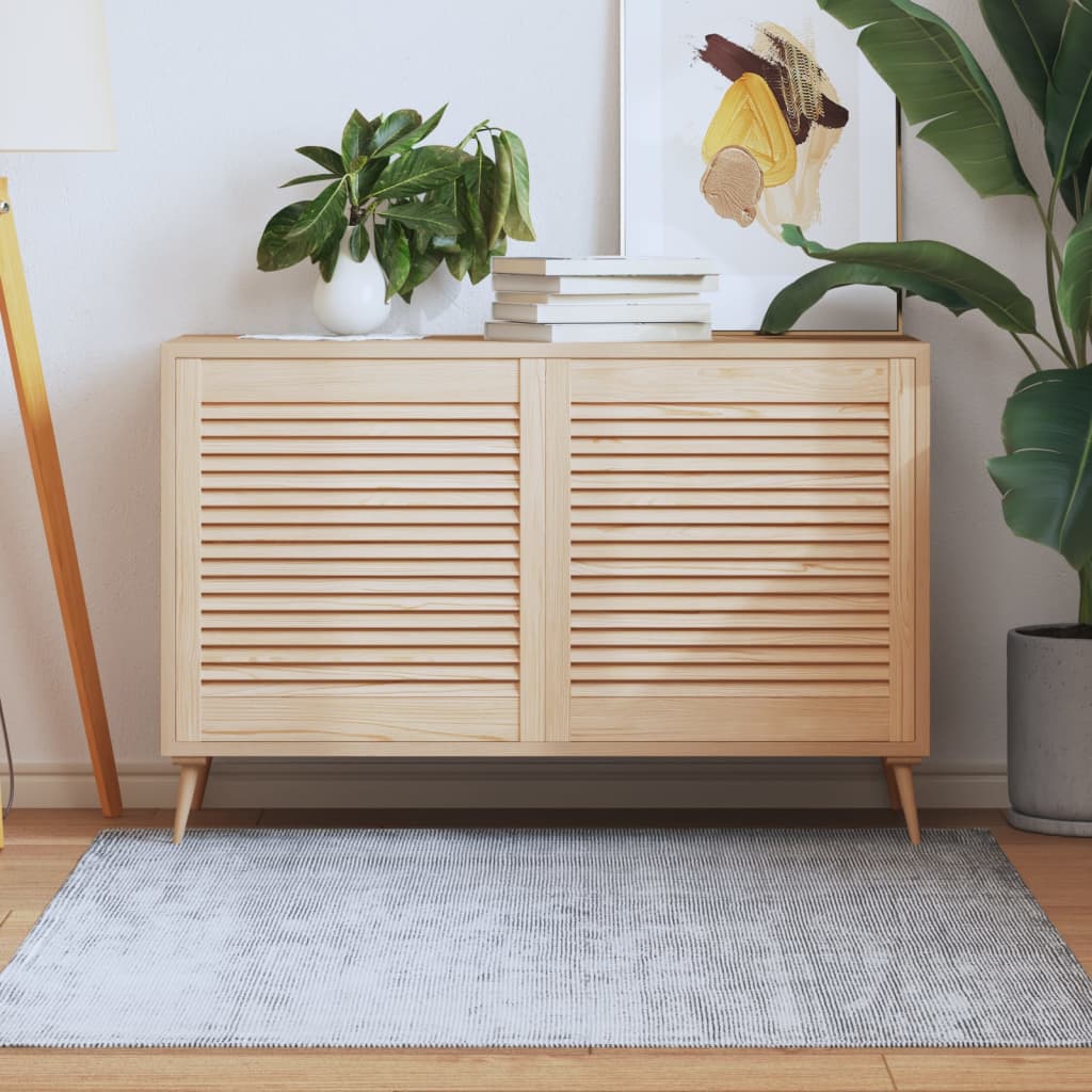 Kastdeur Met Lamellen 39,5X39,4 Cm Massief Grenenhout