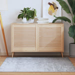 Kastdeur Met Lamellen 39,5X39,4 Cm Massief Grenenhout