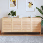 Kastdeur Met Lamellen 39,5X39,4 Cm Massief Grenenhout