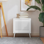 Kastdeur Met Lamellen 39,5X39,4 Cm Massief Grenenhout