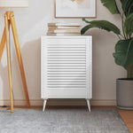 Kastdeur Met Lamellen 39,5X39,4 Cm Massief Grenenhout